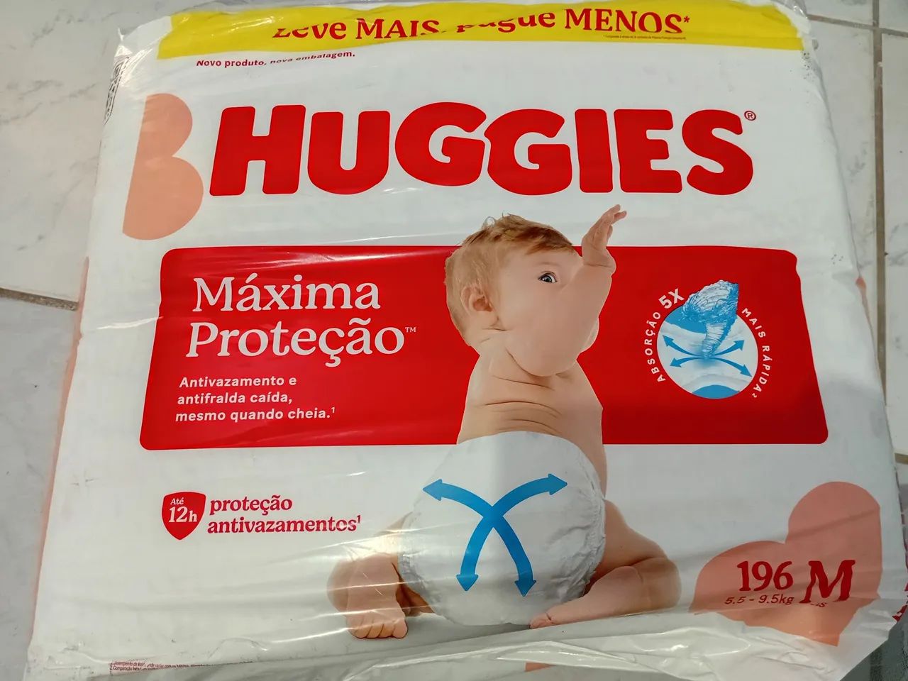 Fralda Huggies 196 tam M