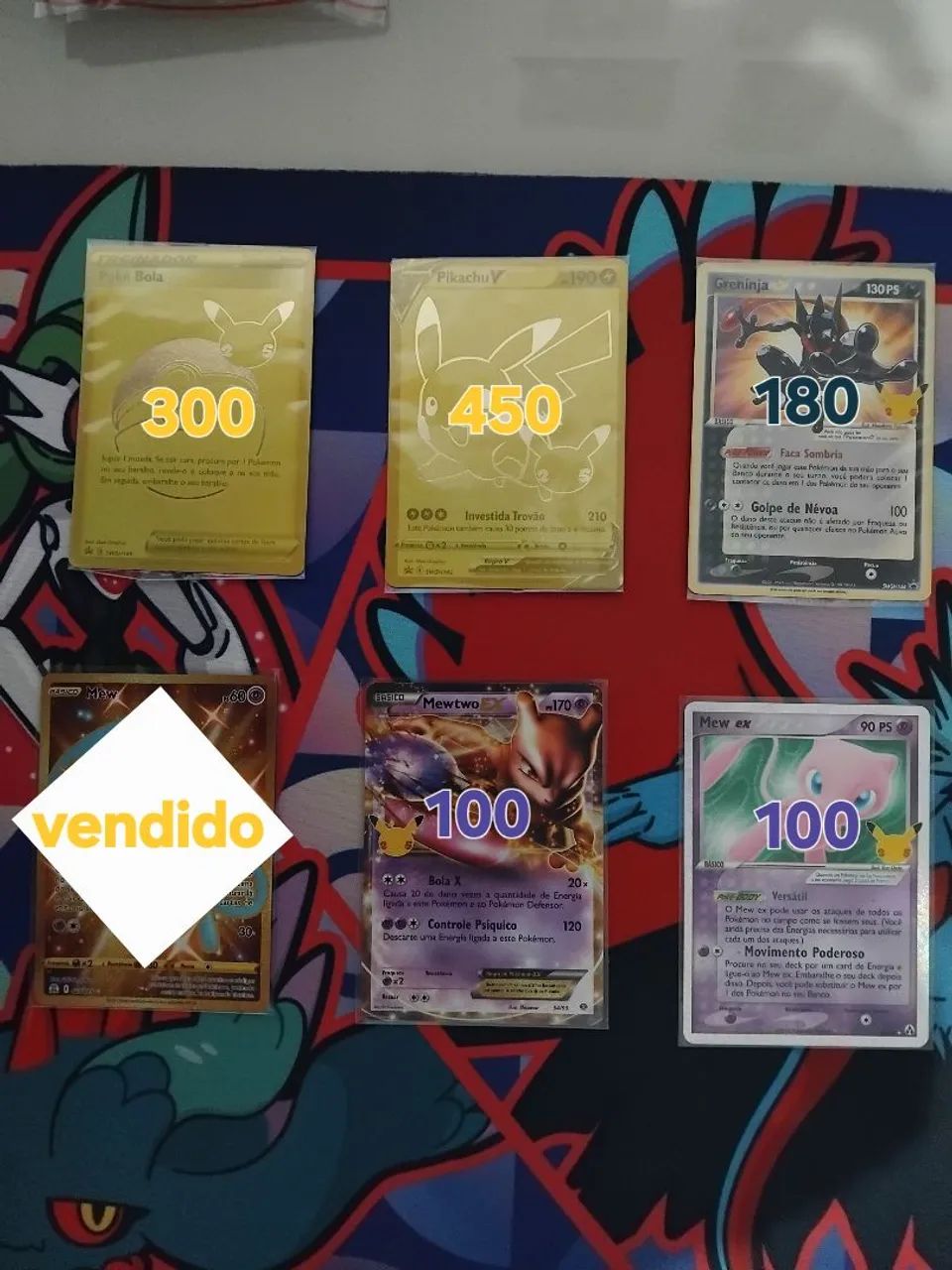 Cartas Pokémon 25 anos. (LACRADAS)