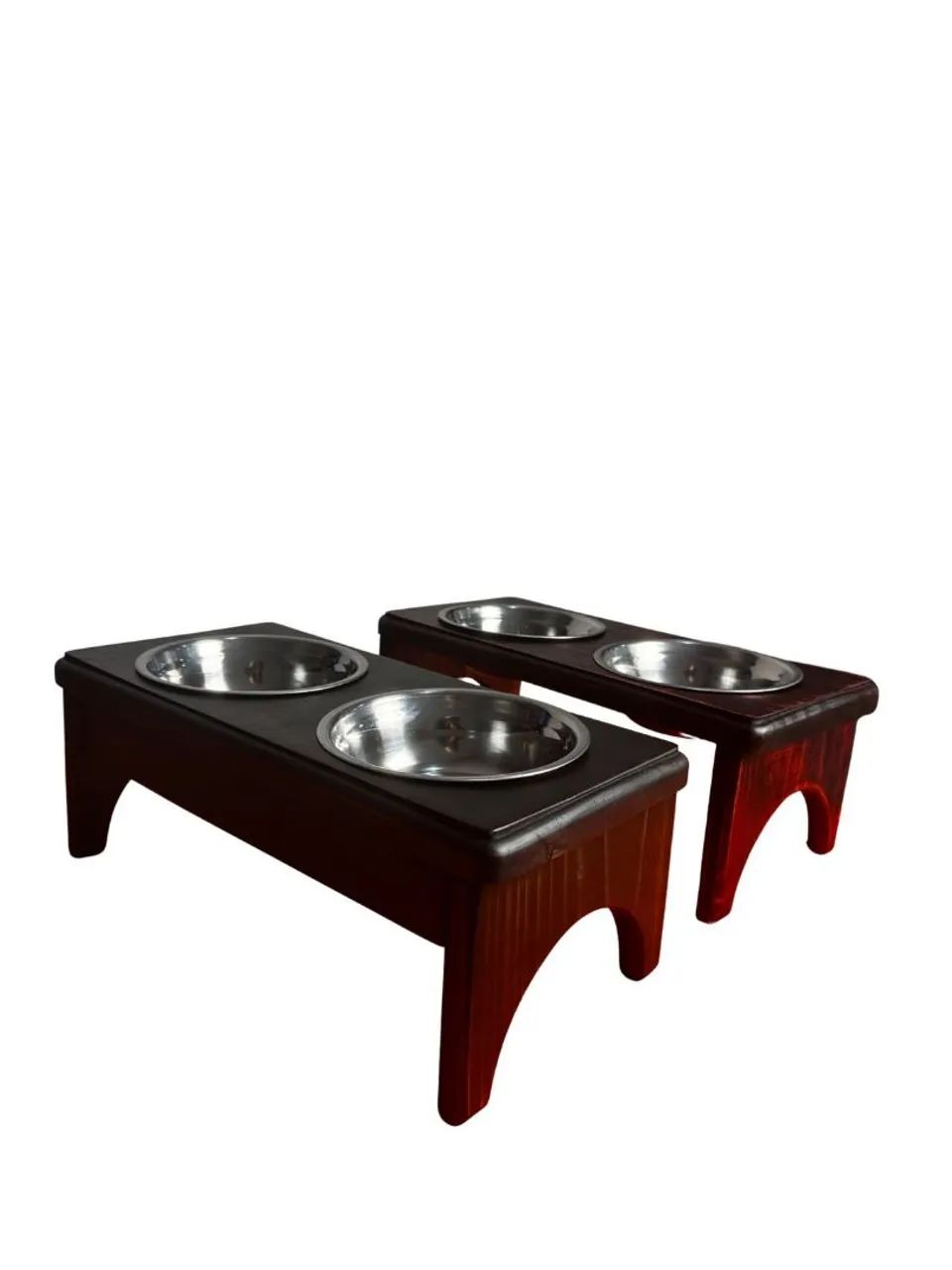 Comedouro para pets de madeira. - Foto 3