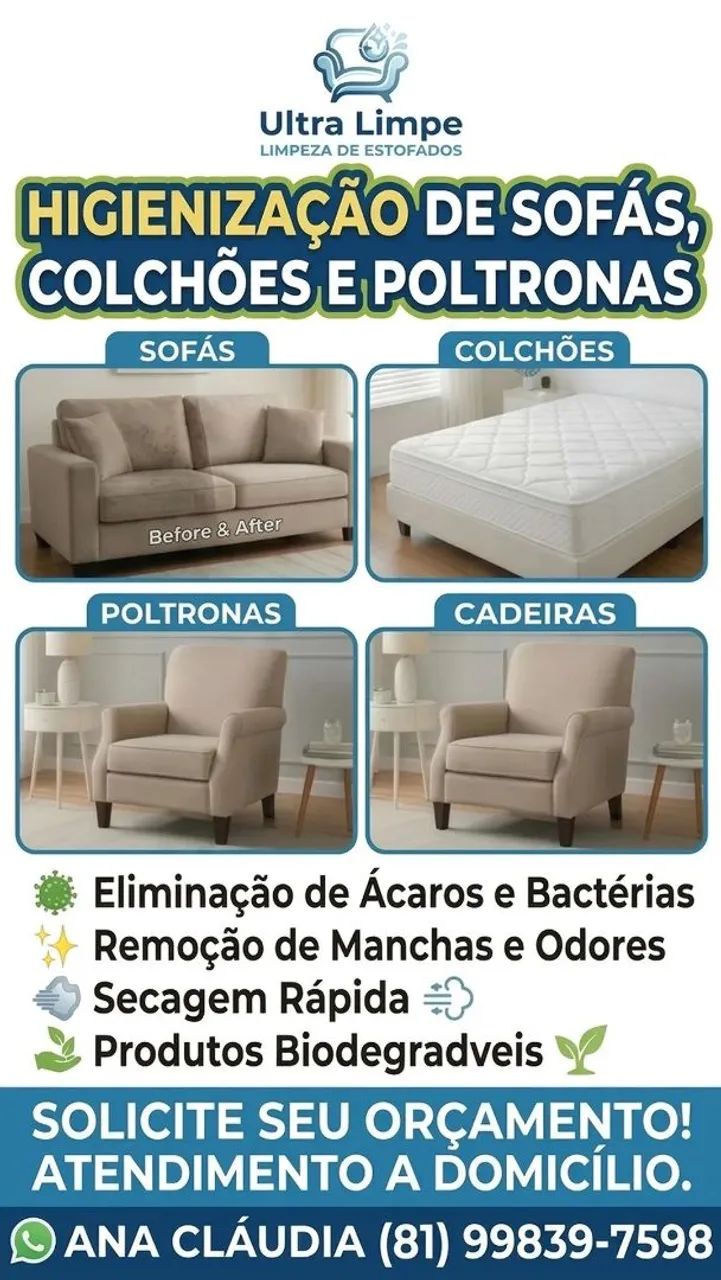 Lavagem a seco de estofados