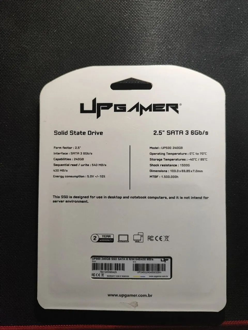 SSD 240GB Up Gamer NOVO - Foto 2