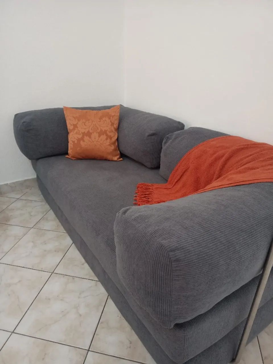Sofá na caixa sofá cama bloom cinza - Foto 2
