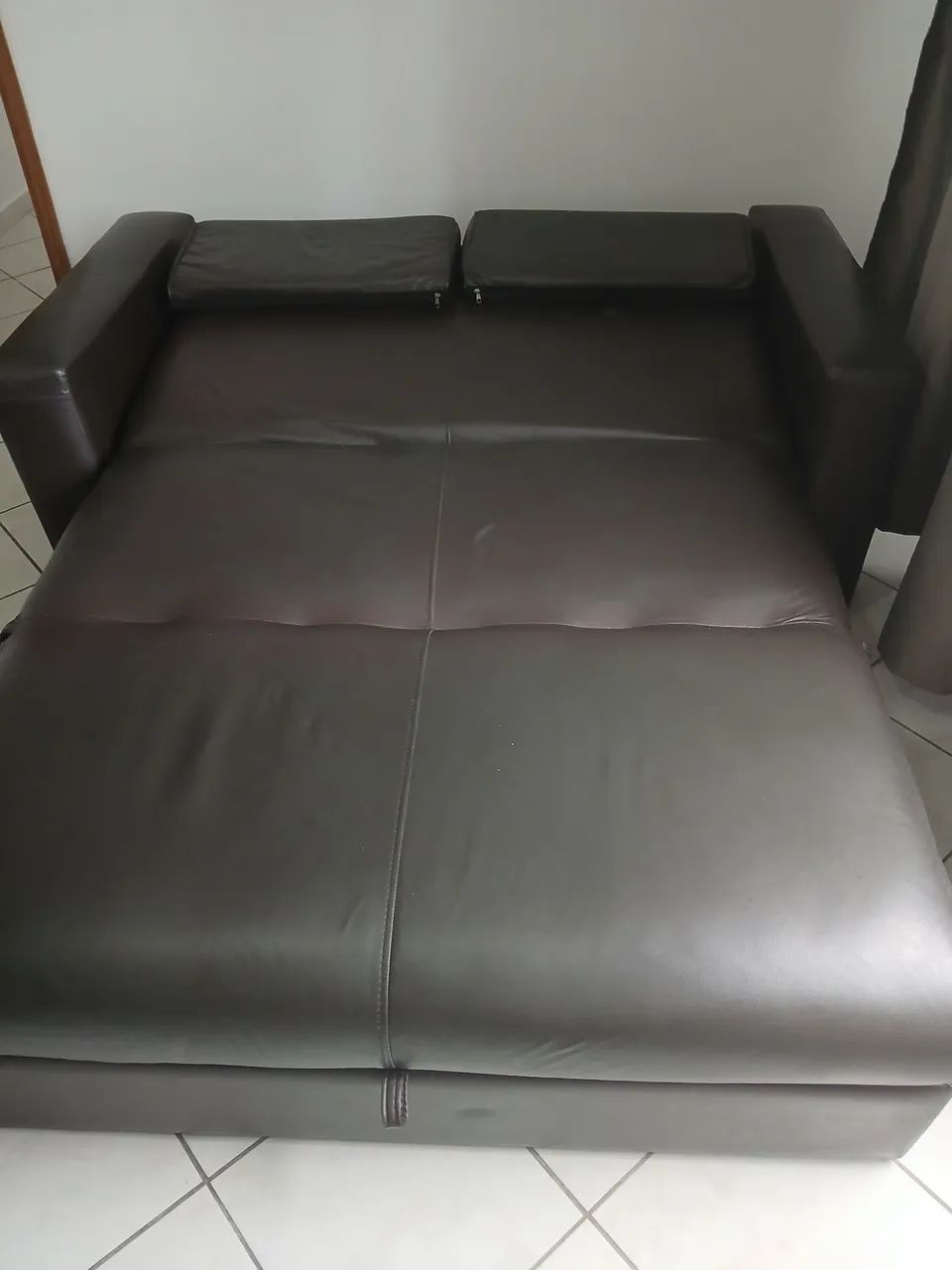 Sofa cama 2 lugares courino - Foto 2