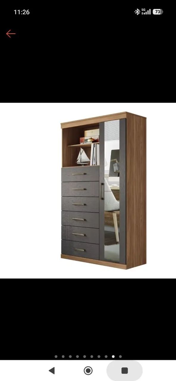 Cômoda Multiuso 1 porta 6 gavetas - Foto 2