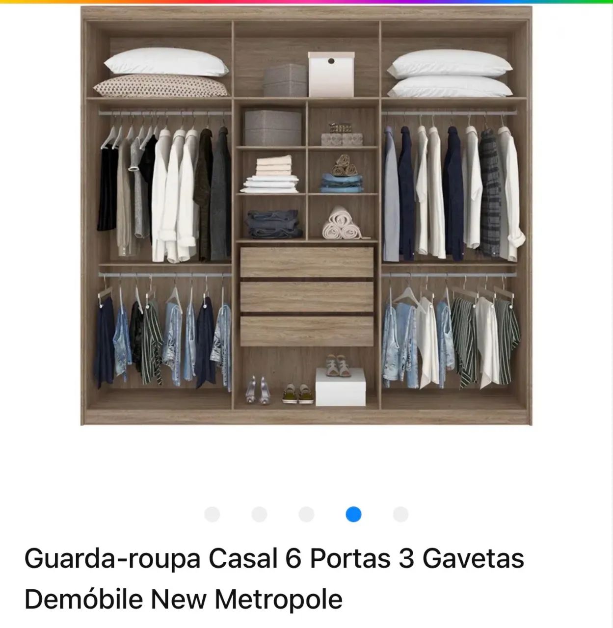 Guarda roupa casal 6 portas - Foto 2