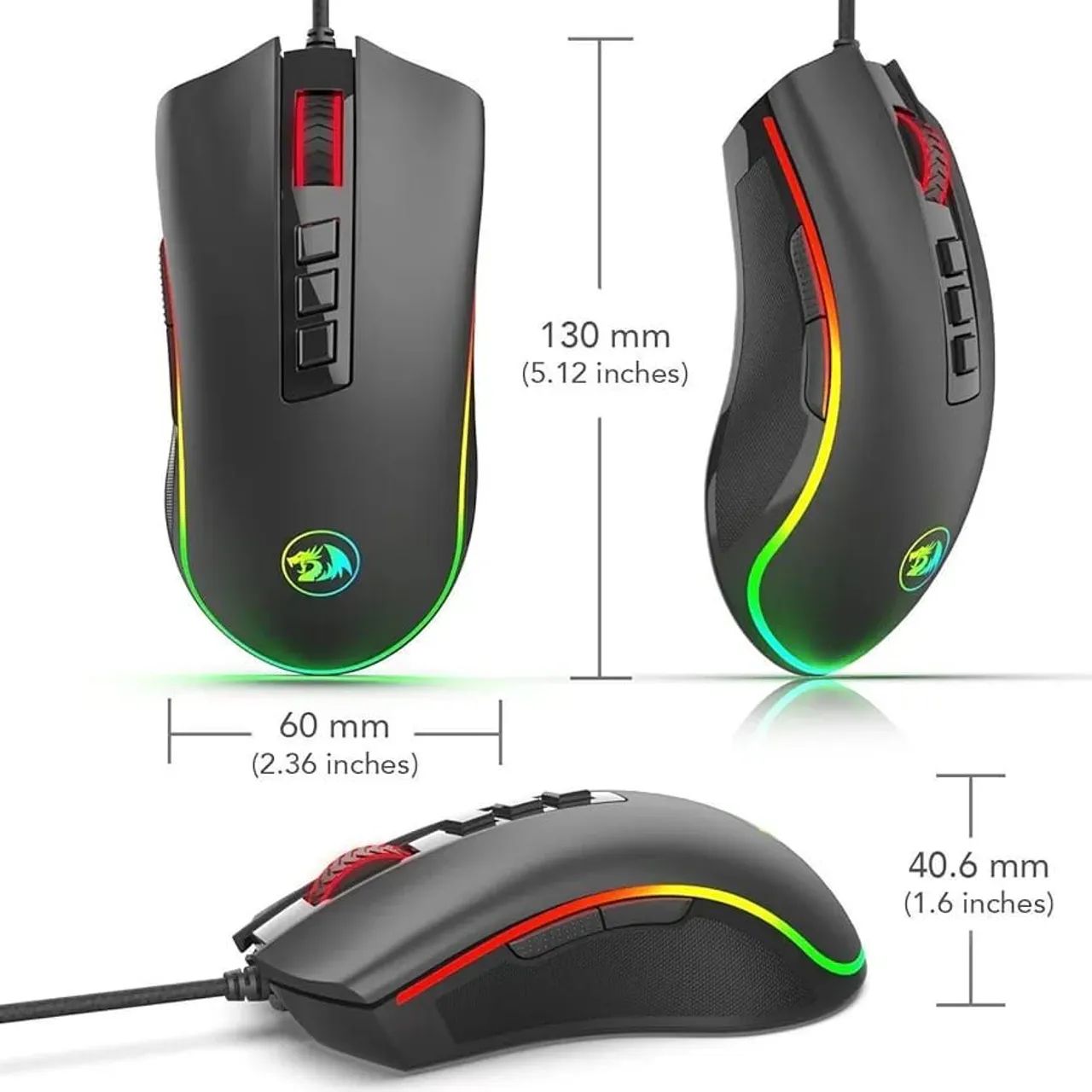 Mouse Redragon Cobra RGB - Foto 5