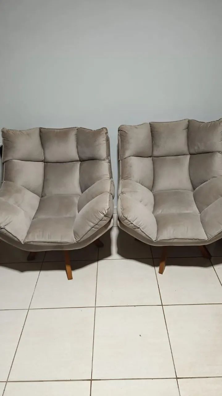 POLTRONAS GIRATÓRIA, SEMI NOVA - Foto 4