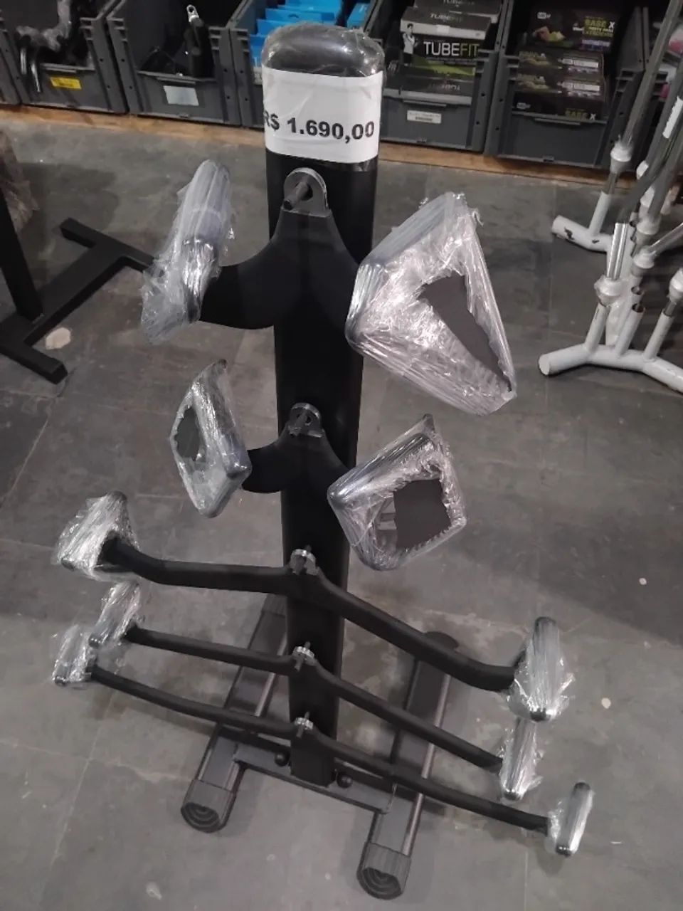 Kit barras puxadores de musculação  - Foto 3