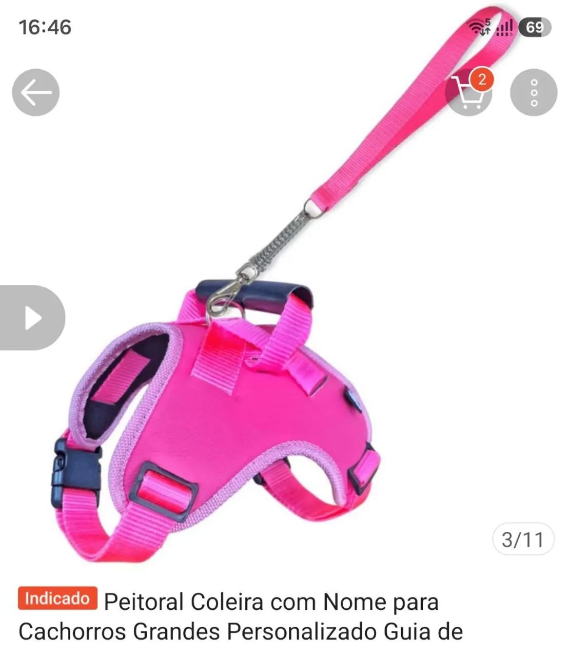 Ração + coleira peitoral - Foto 2