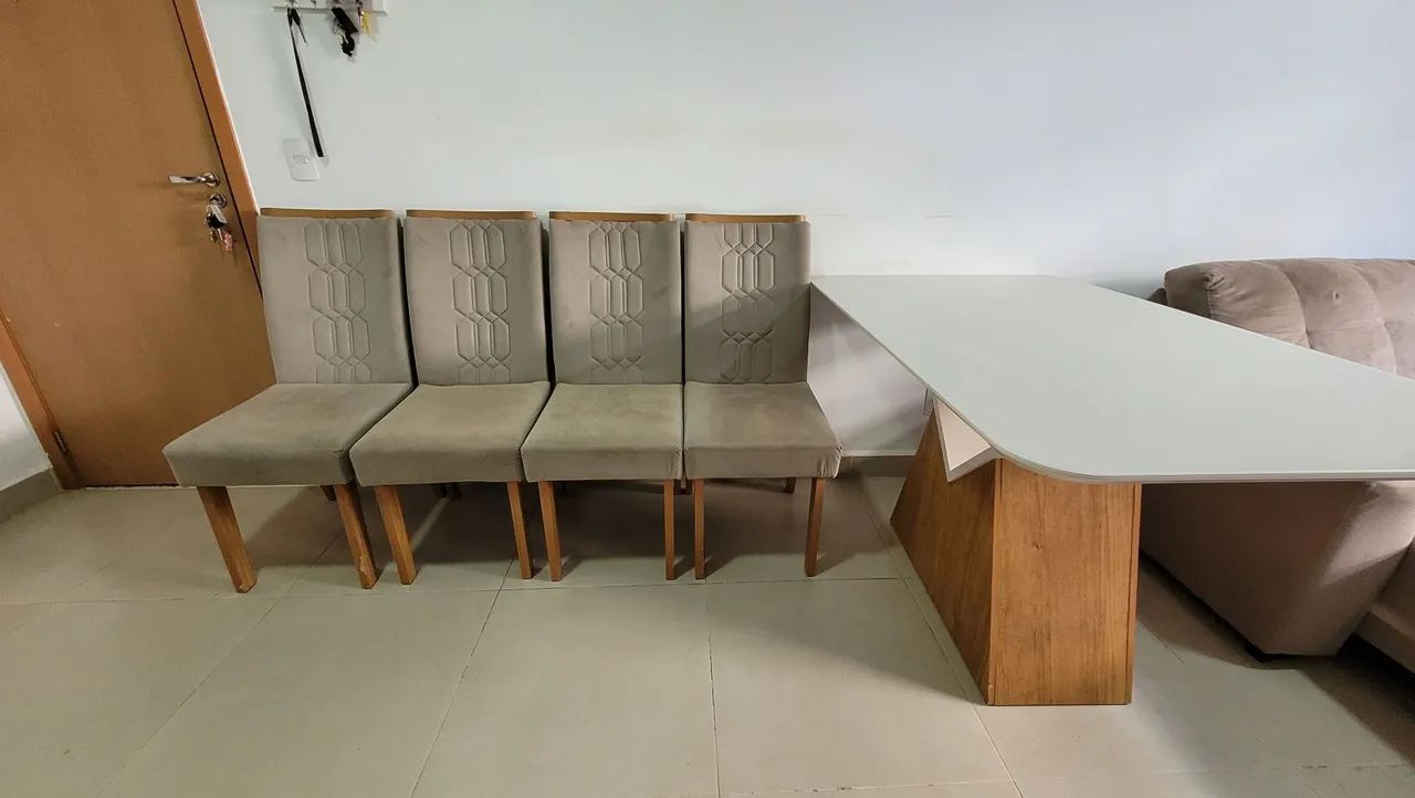 Mesa 4 lugares 135x90 - Foto 4