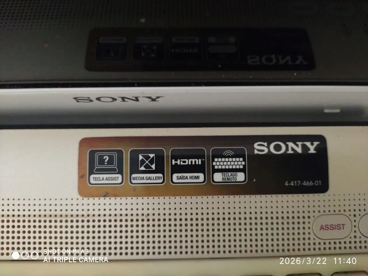 Notebook Sony Vaio para retirar peças.