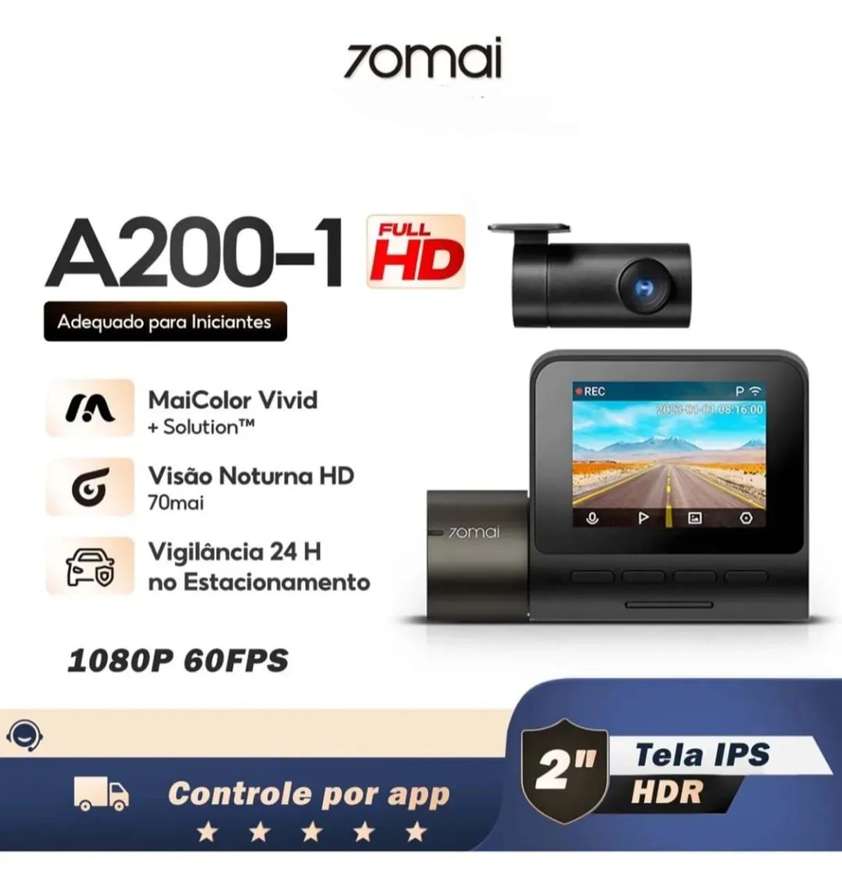 CÂMERA VEICULAR 70MAI A200-1 
