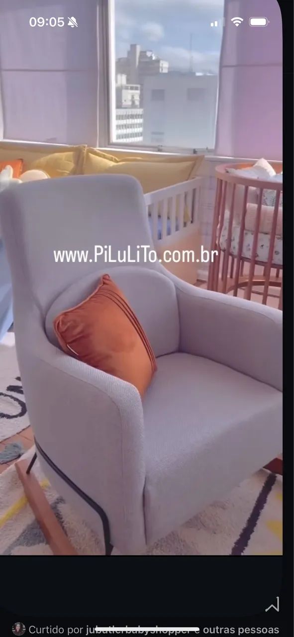 Poltrona amamentação Essenza + Puff - Foto 3