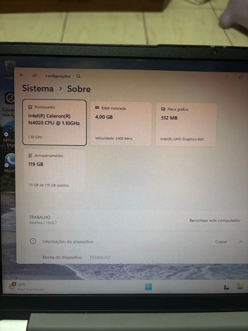 Notebook Lenovo  - Foto 2