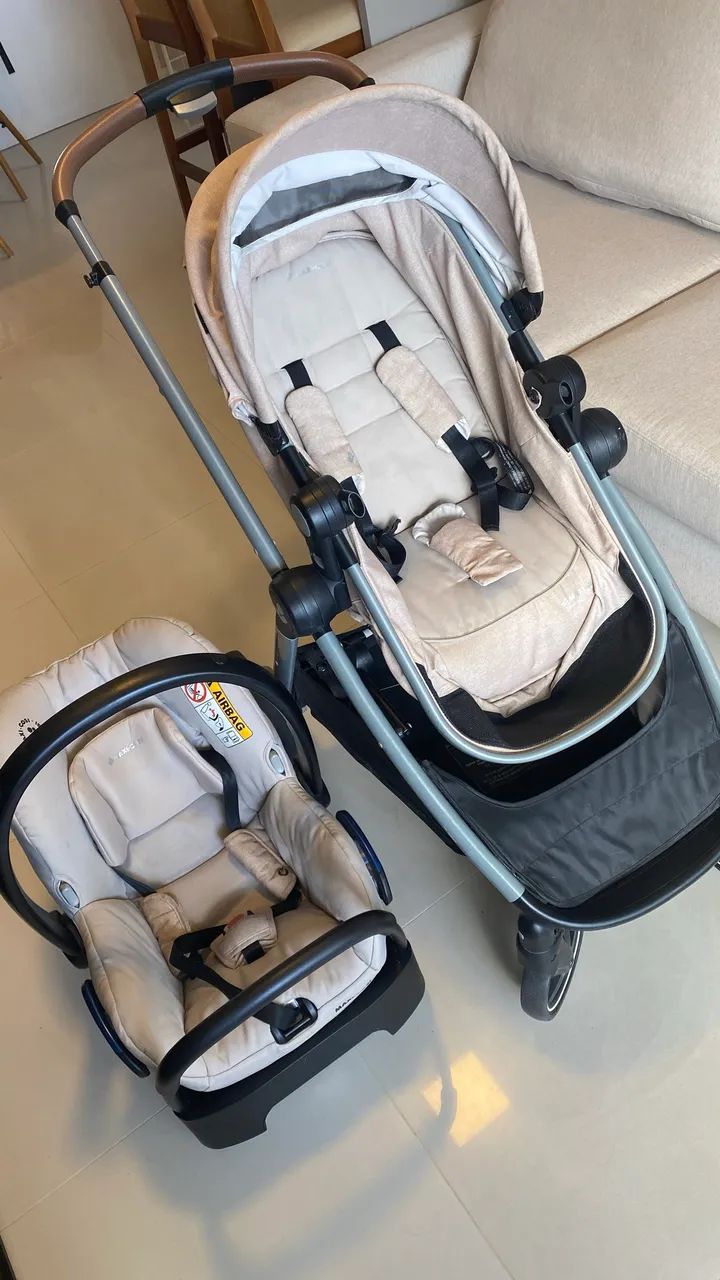 Conjunto carrinho e bebê conforto Maxi Cosi  - Foto 2