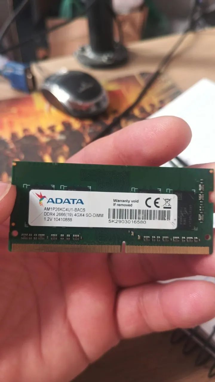 Memória RAM DDR4 4GB ADATA