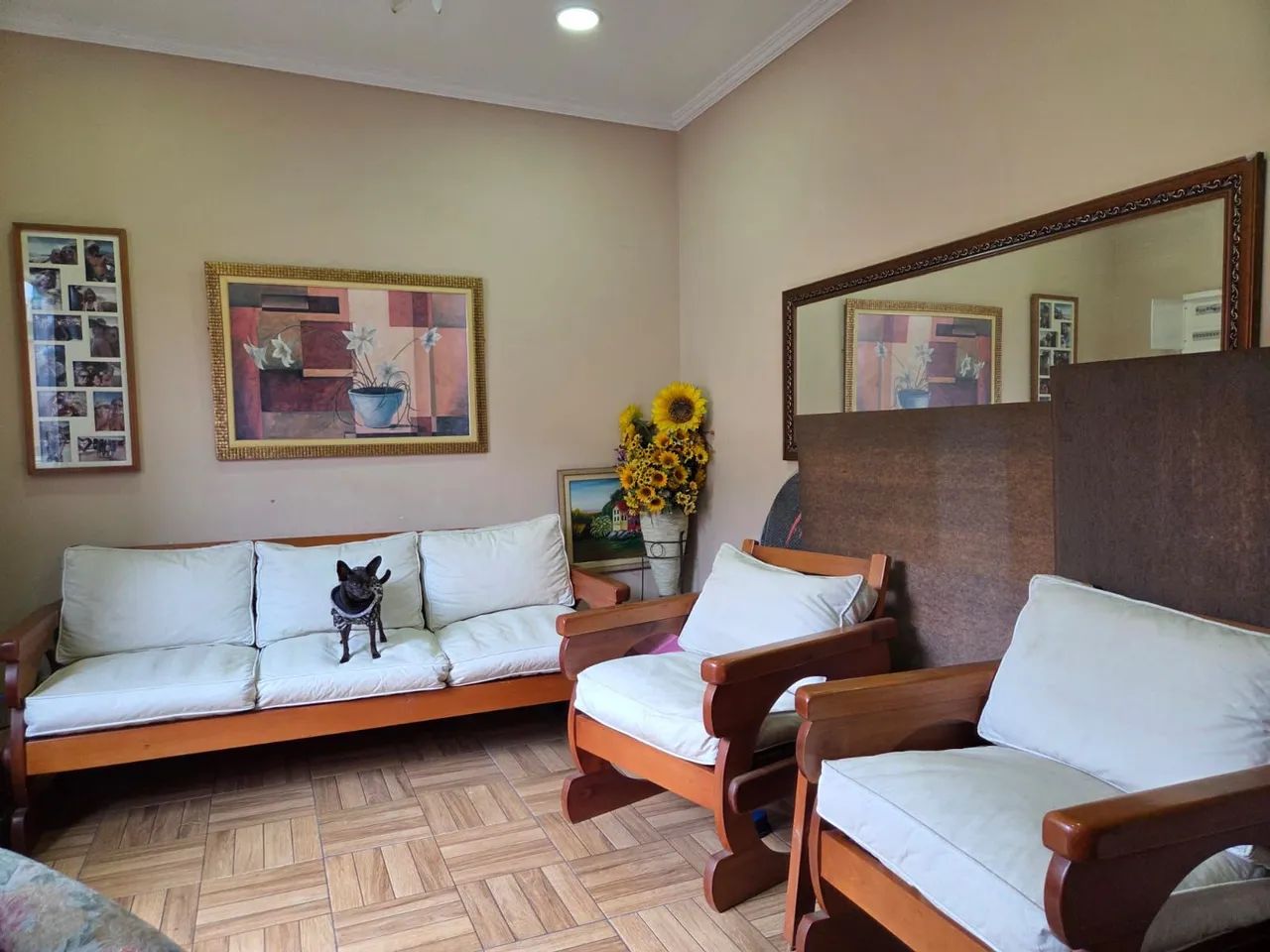 Conjunto de Sofá de Madeira Nobre - Foto 3