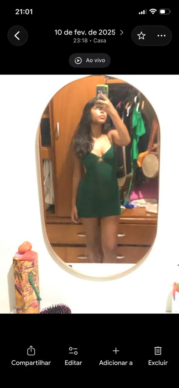 Vestido crochê verde - Foto 3