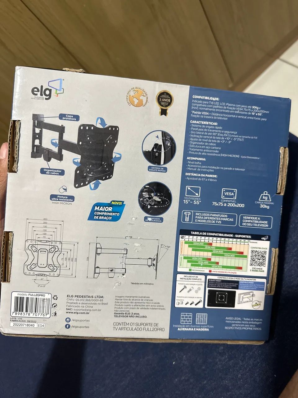Suporte tv articulado full 20 pro  - Foto 2