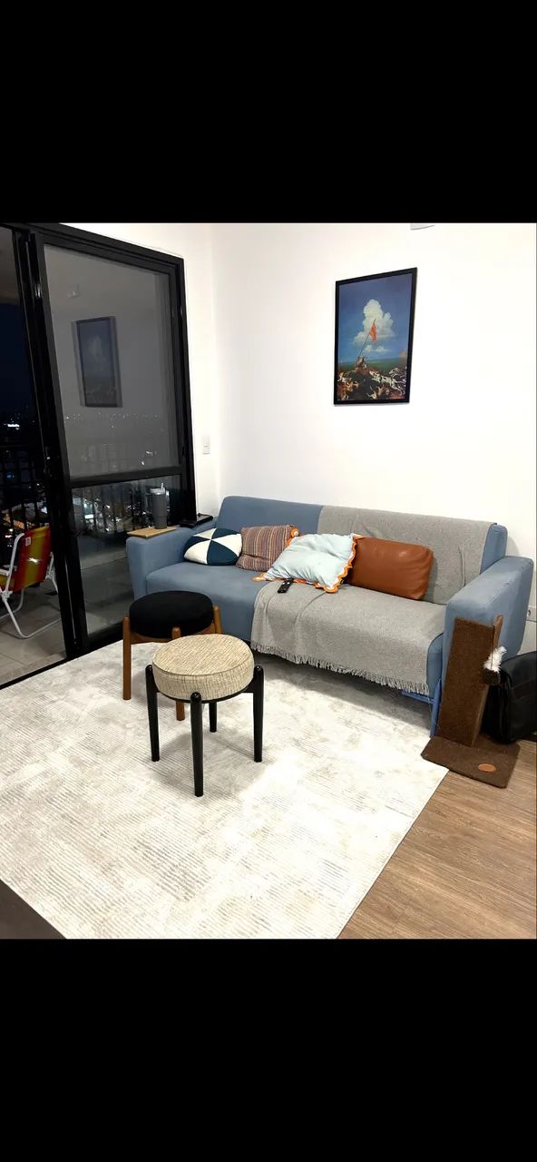 Sofá Azul Moderno - Tok&Stok - Foto 2