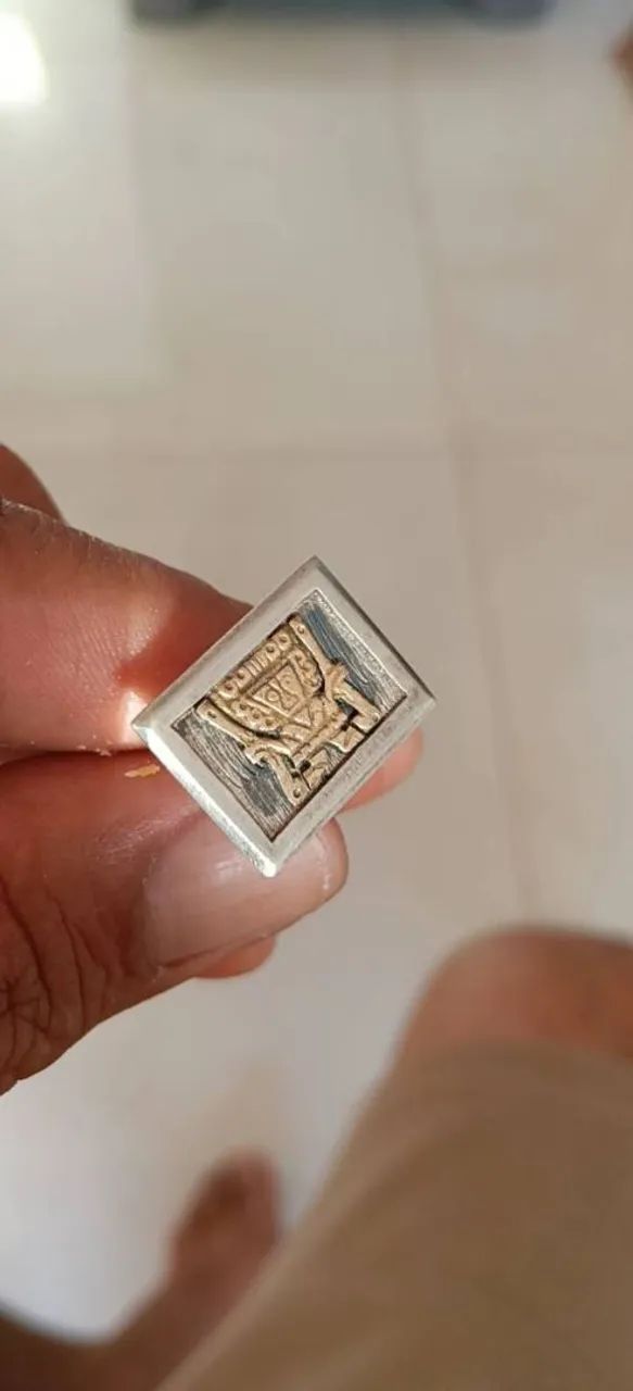 Abotoaduras Vintage Peruanas Em Prata 925 E Ouro 18k - Étnica - Foto 3