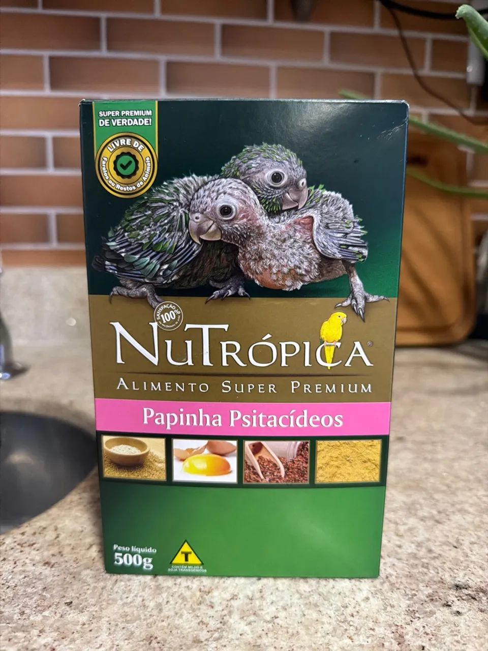 Papinha para ring neck, calopsita e outros psitacídeos