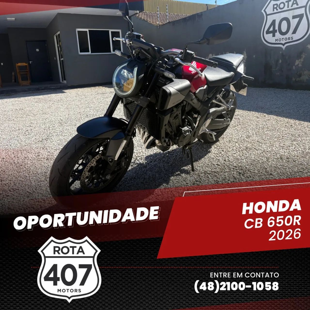 CB 650R E-CLUTCH VERMELHA 2025/2026