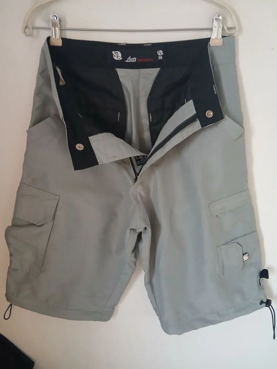 BERMUDA CARGO LOST ENTERPRISE CINZA ORIGINAL TAMANHO 38 - Foto 2