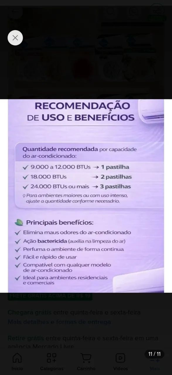 Pastilha para ar-condicionado  - Foto 5