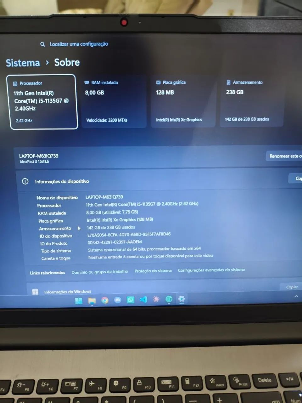 Notebook Lenovo Ideapad I5 1135G7 - Foto 3