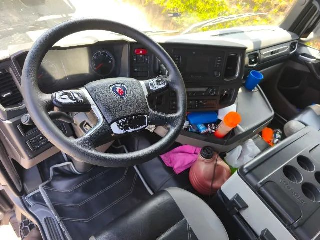 SCANIA R 450 6X2, ANO 2019/2019 COMPLETO COM DEFLETOR ORIGINAL  - Foto 7