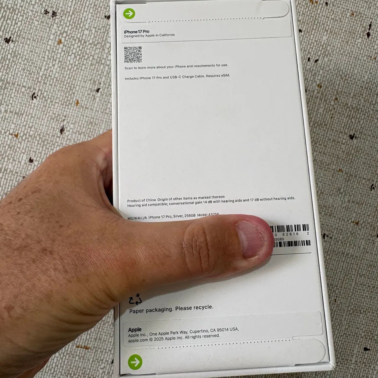 Iphone 17 PRO 256gb cor Silver Lacrado Pronta Entrega ! - Foto 2
