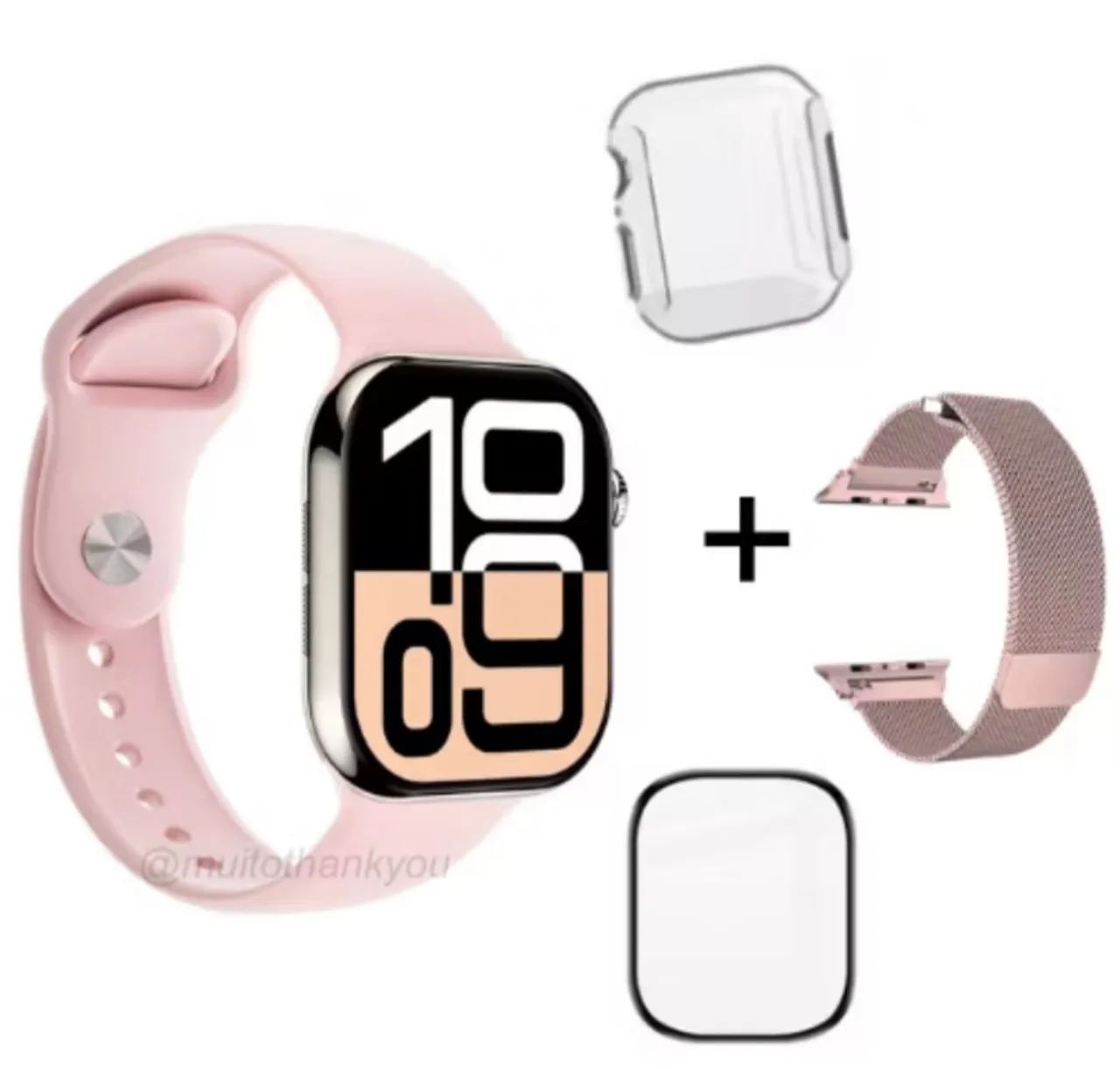 Smartwatch W10 Mini Serie 10 ROSA AMOLED