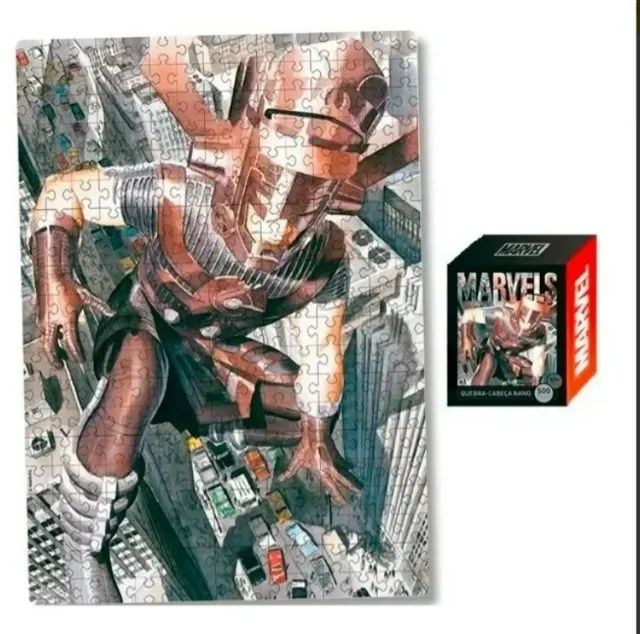 Quebra Cabeça Marvel Galactus + Surfita Prateado 500 Peças - Foto 2