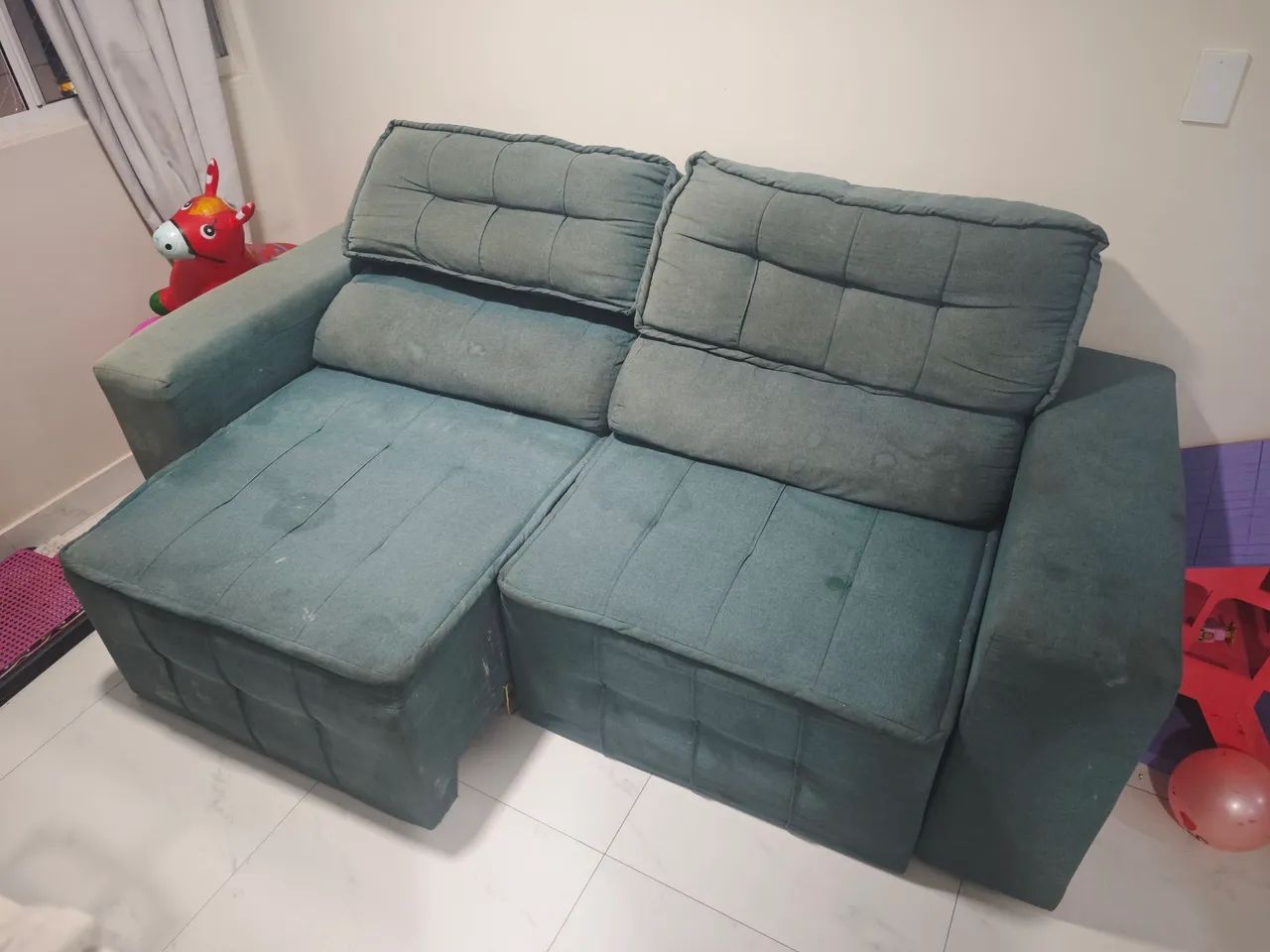 Vendo sofá 3 lugares retrátil  - Foto 2