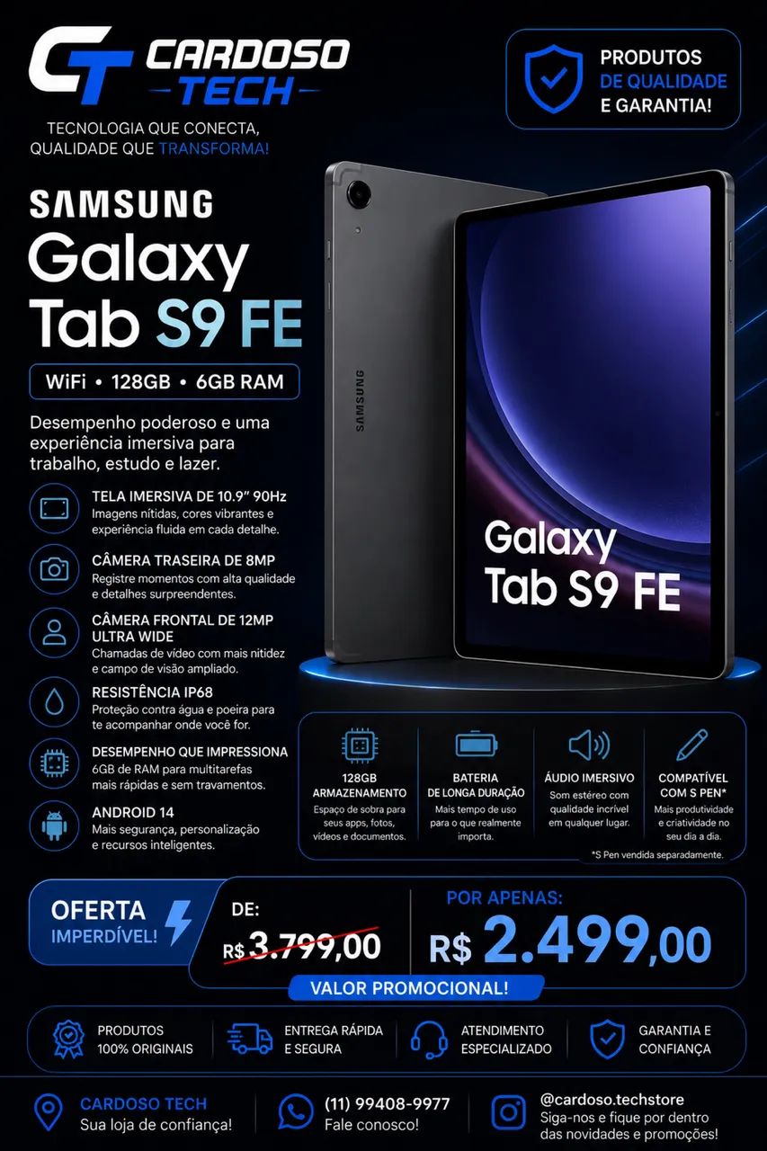 Tablet Galaxy S9