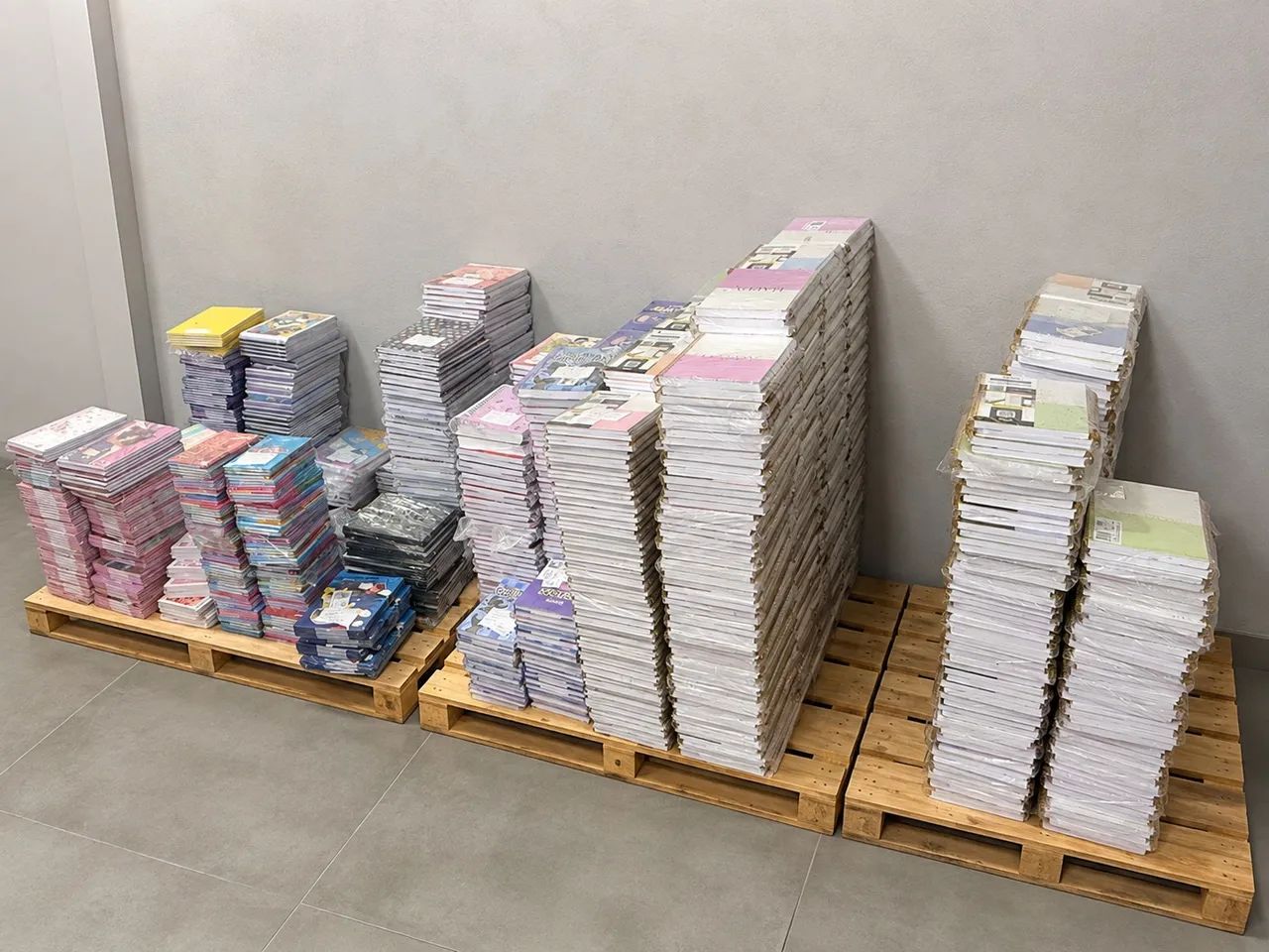 Lote de cadernos variados a preço de custo