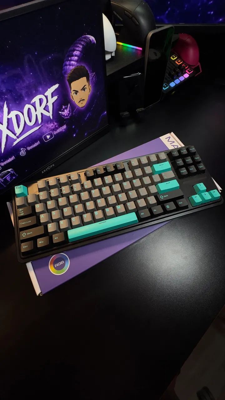 Teclado Mecânico KG87 RGB - Machenike - Foto 2