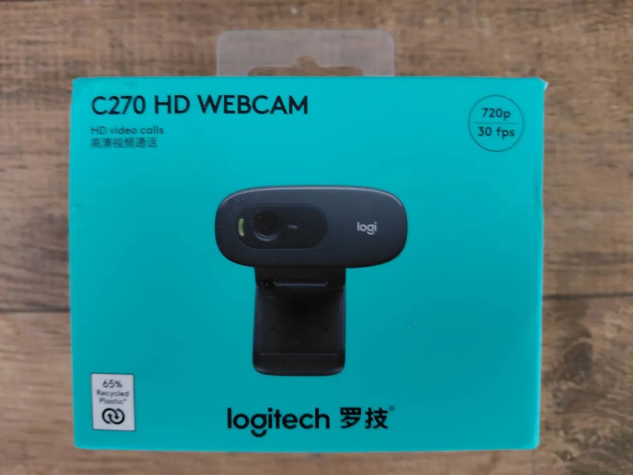 Webcam Logitech C270 HD 720p 30 fps - Novo