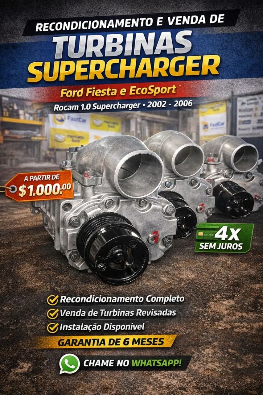 Turbina supercharge do fiesta e ecosport 