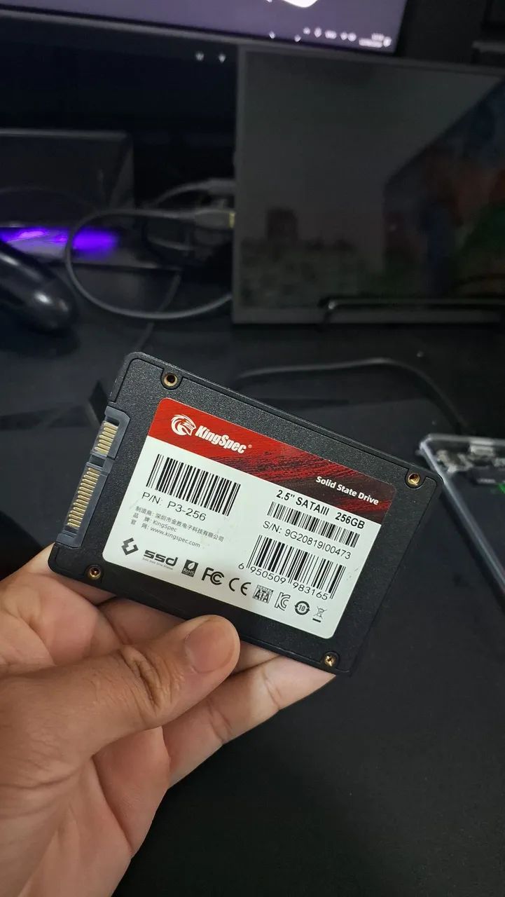 Ssd Sata 256GB Kingspec - Foto 2