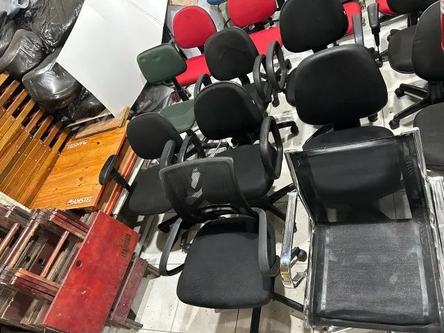 Cadeiras de Escritório Reforçadas - Novas e Seminovas (Aceito Cartões 3x ou 5% no dinheiro - Foto 5