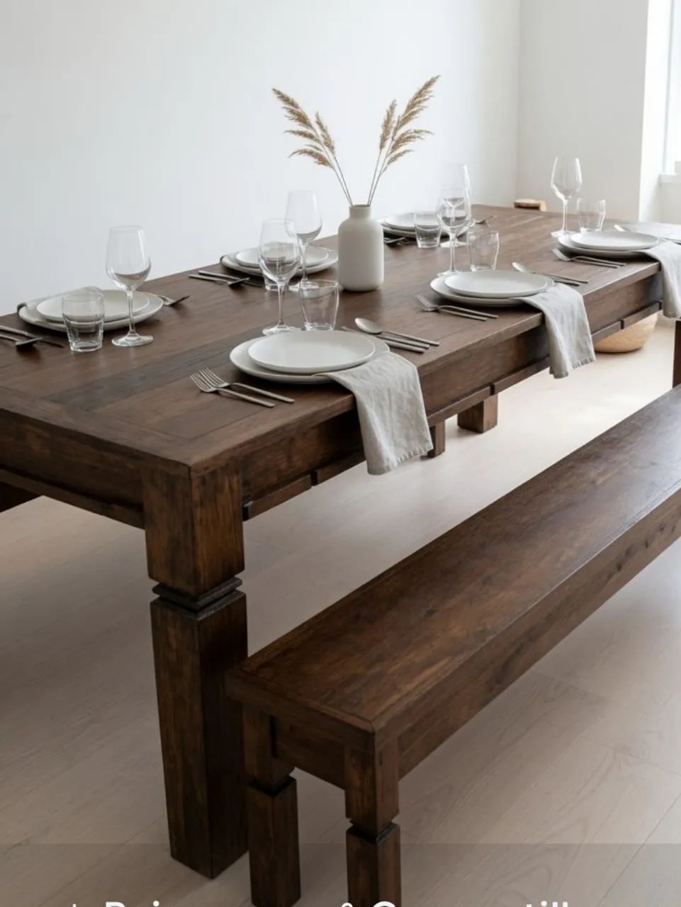 Mesa em madeira de lei - Foto 4