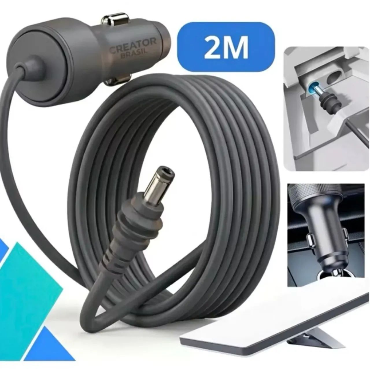 Cabo Veicular 12V/24V para Starlink Mini 