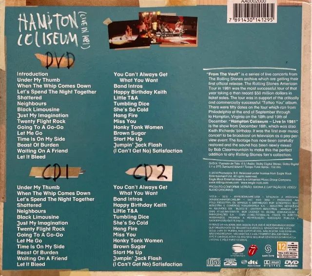 2CD + DVD The Rolling Stones - Hampton Coliseum, 1981 (2014)  - Foto 2