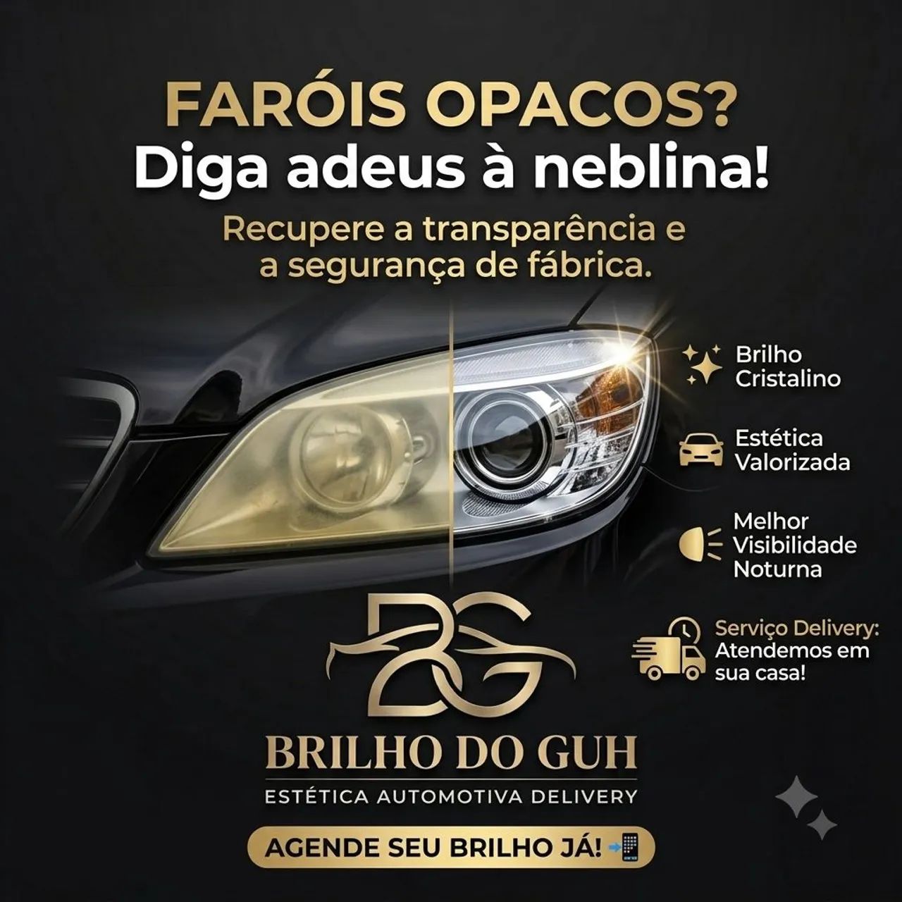 Restauração e Polimento de Faróis 