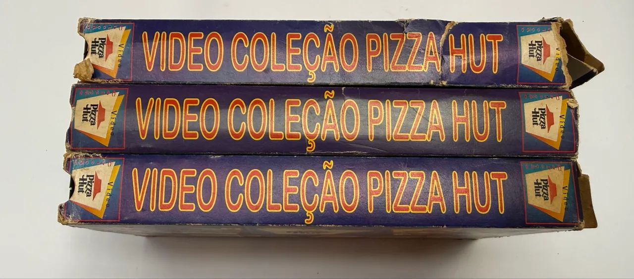 3 VHS - Coleção Pizza Hut nos 90/2000