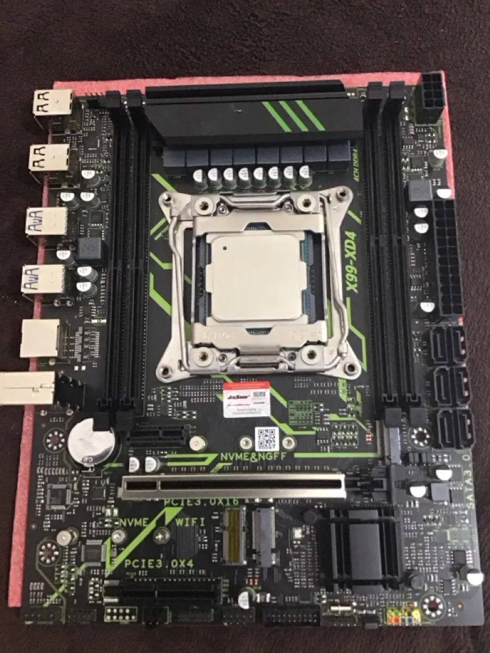 KIT CPU XEON e JIESHUO X99 NUNCA USADO  - Foto 5