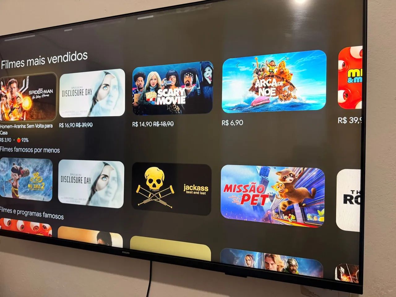 Tv Philips 55 polegadas 4k Smart Android  - Foto 4