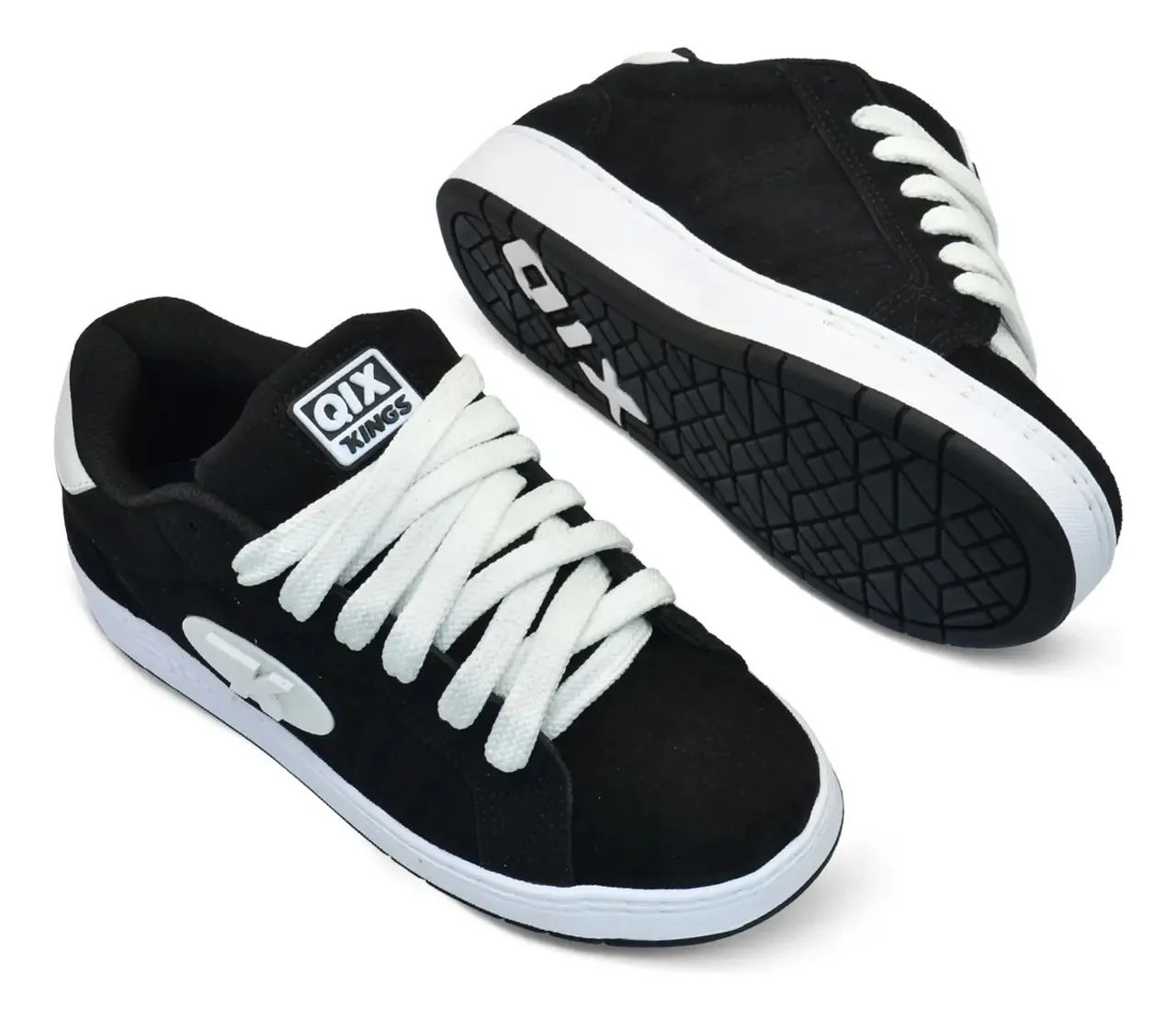 Tênis QIX x Kings Combat Suede Heart Pack Branco Nº 42 - Semi Novo (Estado Impecável) - Foto 5